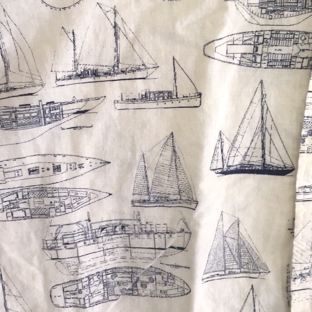 Tommy Hilfiger XL nautical theme linen+cotton shirt - Picture 7 of 13